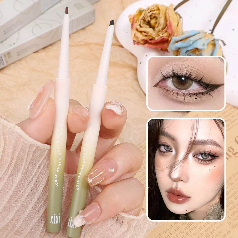 Wodoodporny żelowy Eyeliner długopis kobiety szybkoschnący gładki Eyeliner długotrwały dolny ołówek do rzęs szybka wysyłka matowy Eyeliner makijaż