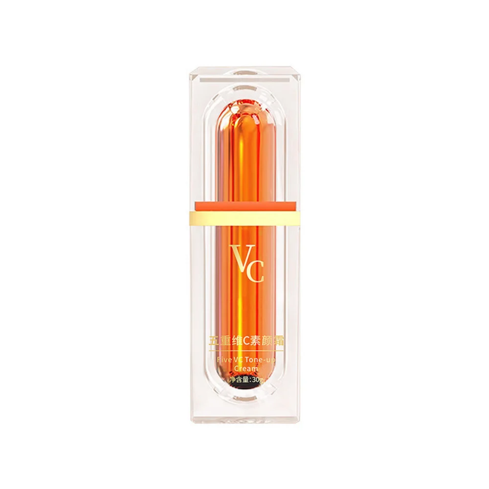 Crème éclaircissante à la vitamine C, maquillage blanchissant, correcteur éclaircissant, hydratant naturel, crème paresseuse, soins de la peau, cosmétiques, 5, 30g VC