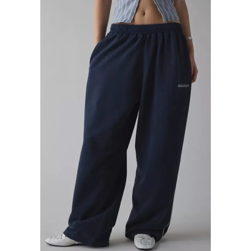 2025 autumn winter Casual pants woman clothing sports pantalones Commuting Straight trousers Homewear Solid color simple style