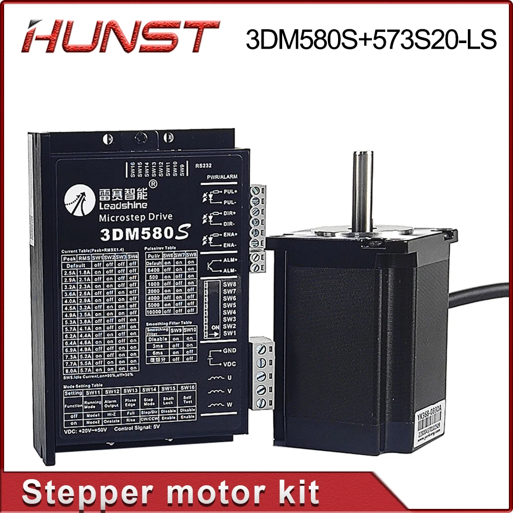 Imagem -03 - Leadshine Stepper Motor Driver Kit Fase 573s Series Mais 3dm580s Cnc Router Gravação Fresadora