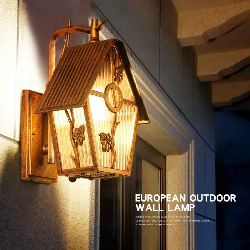 Country Style Villa Courtyard Outdoor Wall Lamps Garden Coffee shop Lights Balcony Lamps Outdoor Wall Light Waterproof Lighting