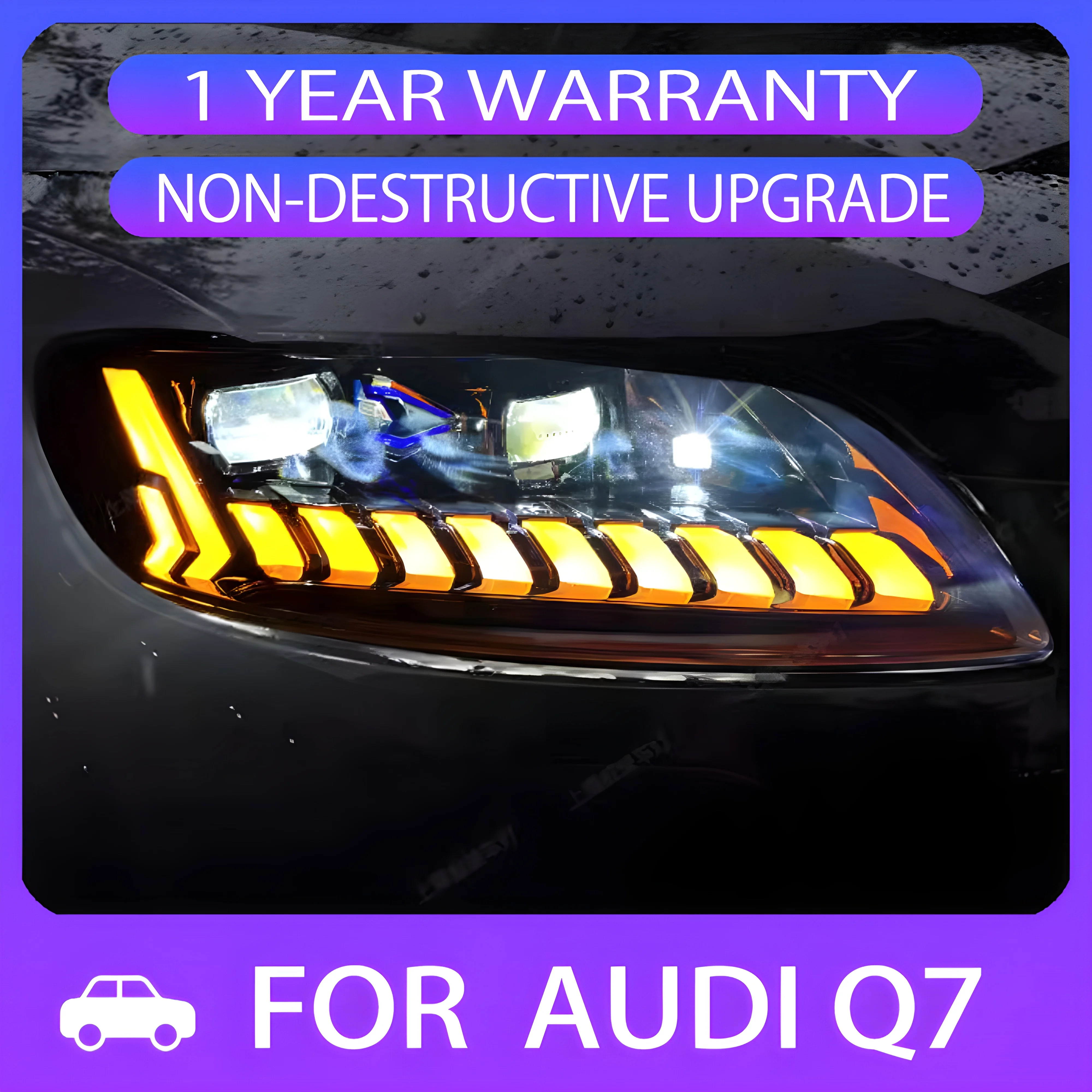 

AKD Car Styling for Audi Q7 Headlights 2006-2015 Q7 LED Headlight DRL Head Lamp Low Beam High Beam Projector Lens Accessories