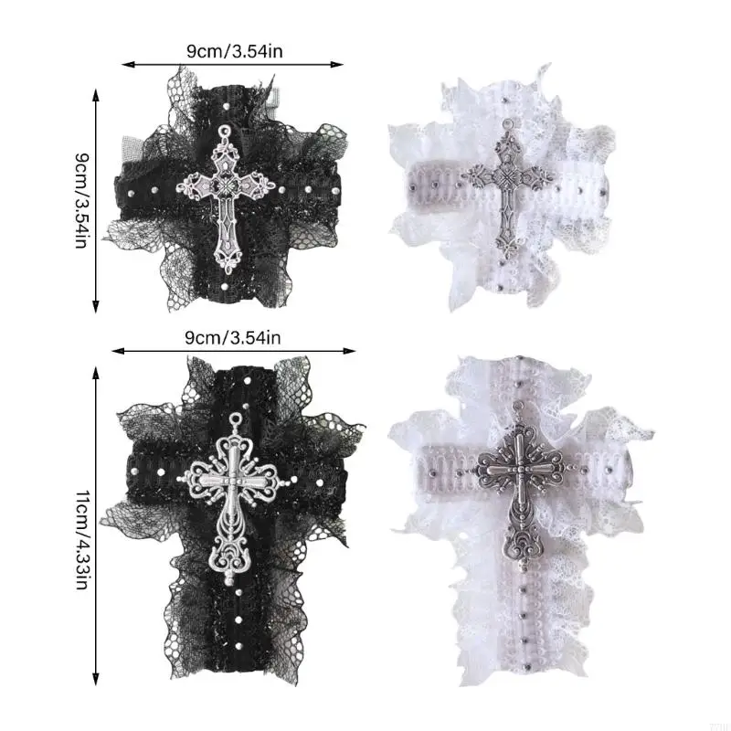 77HE LACE CRONSES HAIRCLIP DARK HAIR CLIP CLIP ADDER ALTERS HAIR CLIP CLIP