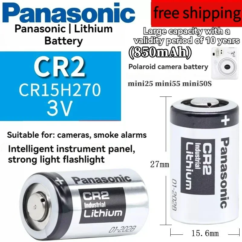 Panasonic CR2 CR15H270 3V Lithium Battery Rangefinder, Polaroid Mini 25 Camera Printer