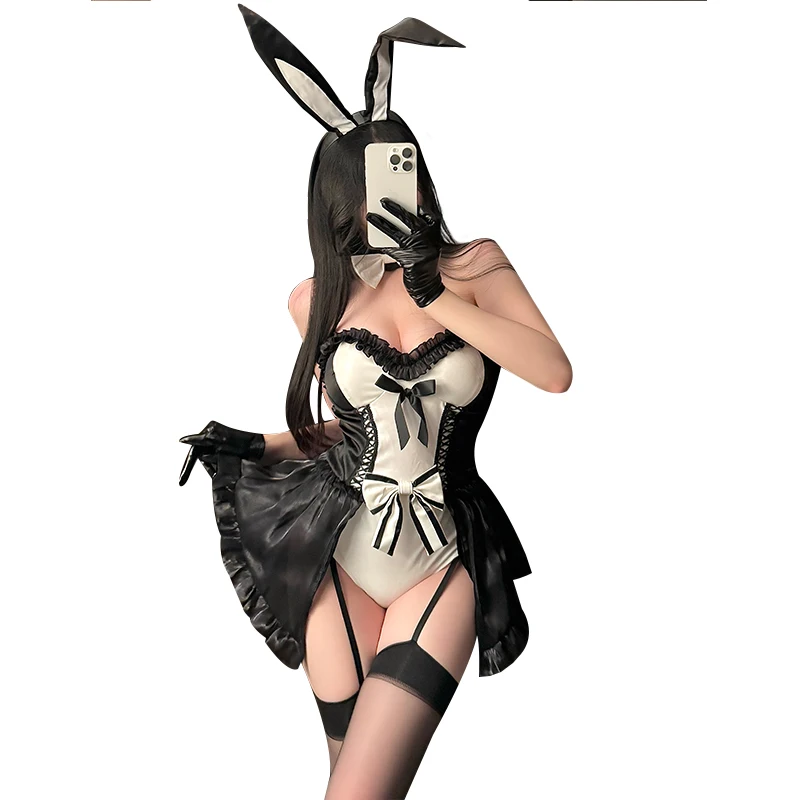 

Bunny Girl Sexy Cosplay Costume Bodysuit Uniform Suit Women Halloween Anime Game Rabbit Role Play Night Club Outfits Club Party