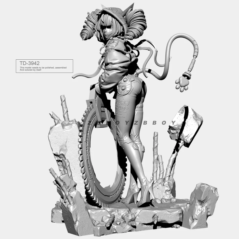 Analyste de modèles en résine bricolage figure incolore et TD-3942 auto-assemblé