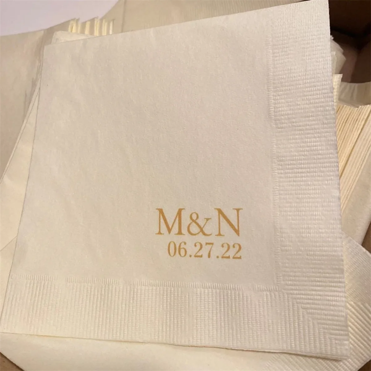 Serviettes Minérales Personnalisées, Modernes, pour Couple, Mariage, Invités, Très Élégantes!