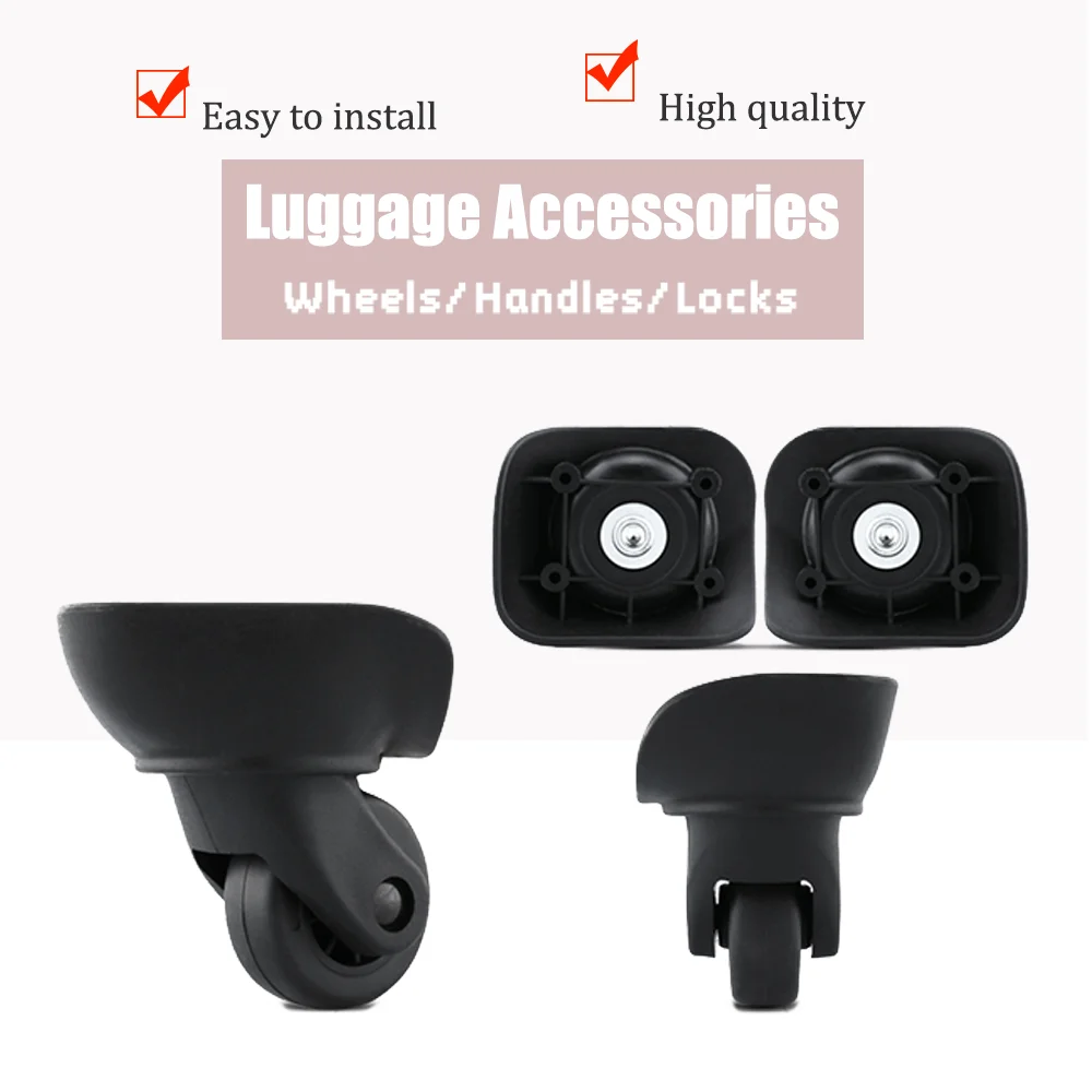 Durable Luggage Wheels Heavy Duty Trolley Wheel For Suitcase Travel Bag Accessories Replacement Spinner Wheels