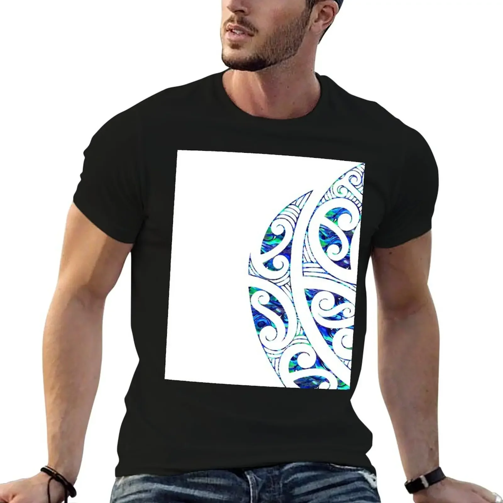 New Zealand, Māori , Paua, Abalone, Koru, Tribal, Tattoo, NZ Art, Māori Art T-Shirt boys whites fitted t shirts for men