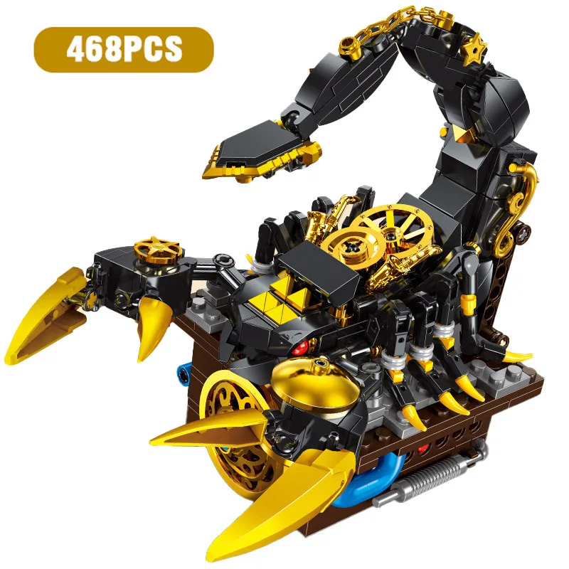 

Creative MOC Mechanical Insert Scorpion Mantis Beetle Grasshopper Model Building Blocks WASP Animals Bricks Decora Toys Boy Gift