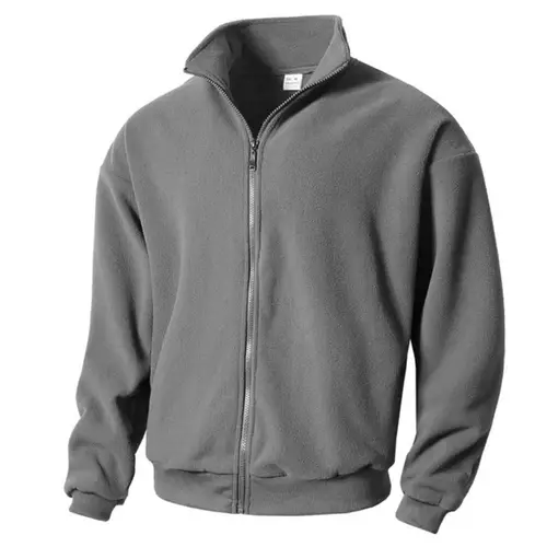 트렌디한 남성 스포츠 울 코트, 슬림핏 긴팔 코트, 방풍 라운드넥, 야외 스포츠 맨투맨, 가을 및 겨울 