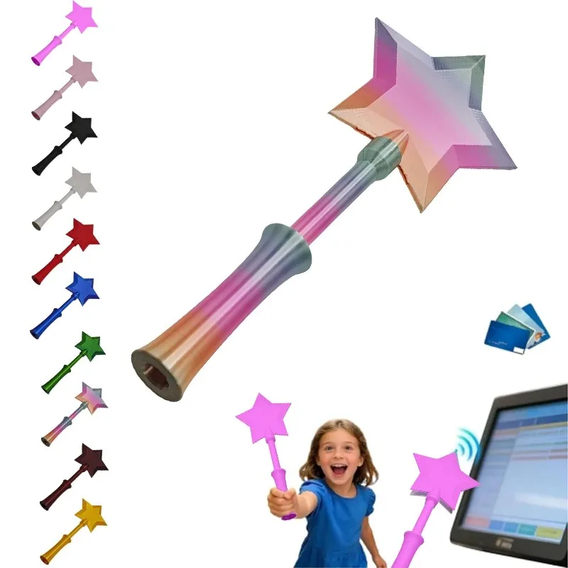 3D Printed Cute Star Magic Wand Tap to Pay Holder, Lightweight Creative Credit Card Holder for Daily Use view 5