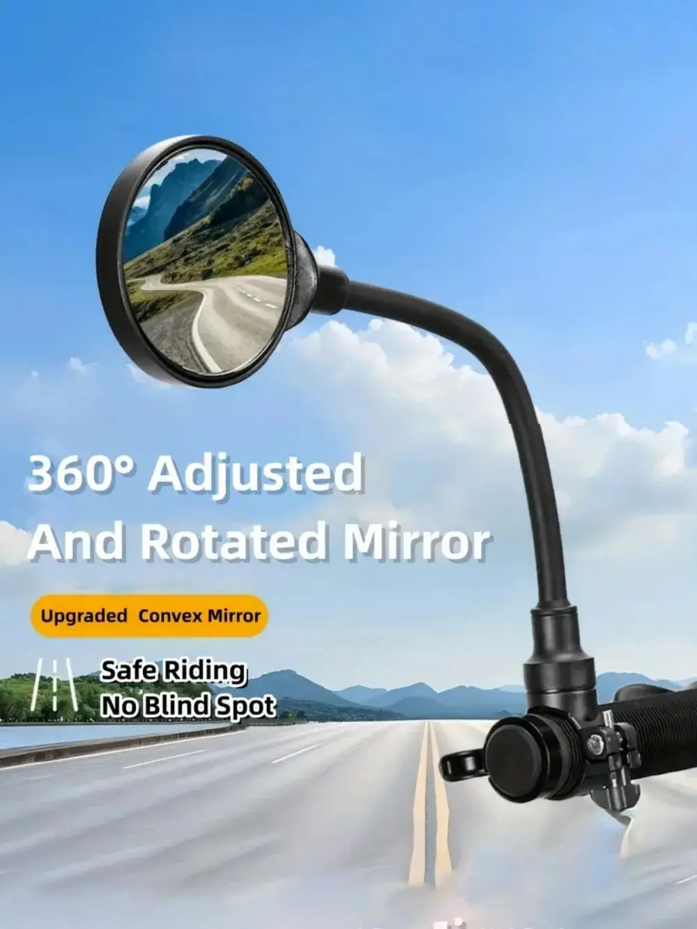 AliExpress cycle zone 1/2PCS Bicycle Rearview Mirror 360 Rotatable Mountain Road Bike Handlebar Mirrors Adjustable Rear View Mirror Cycling Mirrors