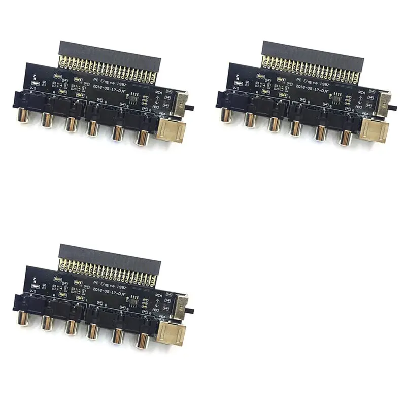 Exquisite-3X RGBS Card Video Booster RGBS Signal Output Audio Output For NEC PCE PC Engine Grafx For Grafx TV AC RGBS Conveter