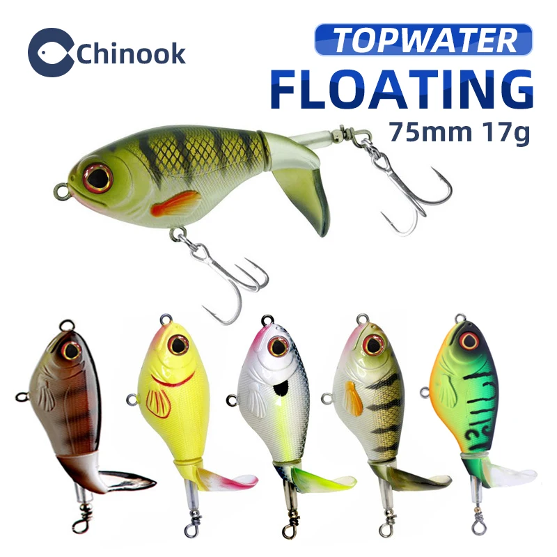 chinook Whopper Plopper Fishing Lure Weights 17g Accessories Floating TopWater Trolling Bait Peche Sea Bass Fish Tackle Goods