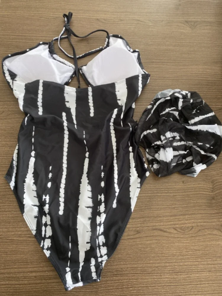 Luksusowy jednoczęściowy strój kąpielowy damski Tankini Print Plus Size Stroje kąpielowe Duże duże pulchne bikini Strój kąpielowy 2025 Mujer 4XL