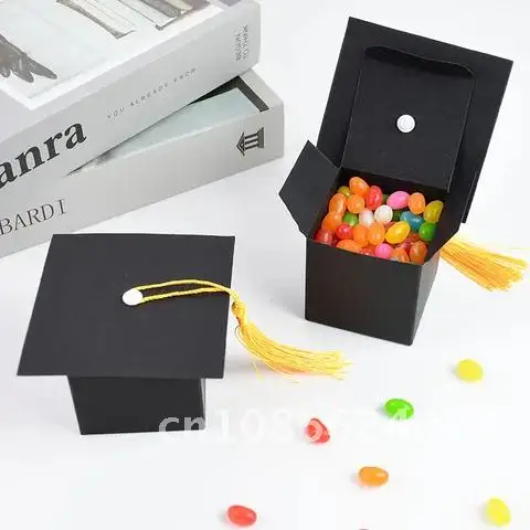 Campus Graduation Ceremony Supplies Gift Packaging Boxes for Bachelor Cap Graduation Party/Back to School Decoration 5/10