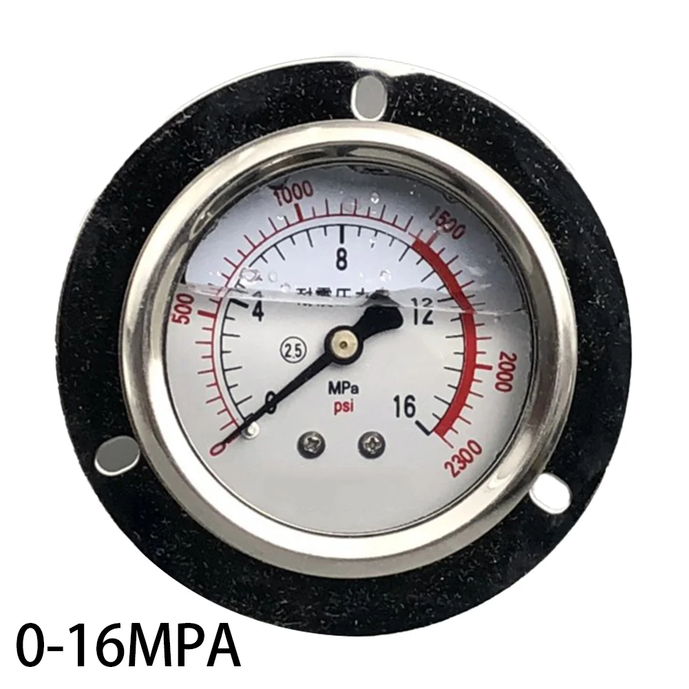 Industrial Monitoring Silver YN-60ZT Pressure Gauge Hydraulic Gauge Corrosion-resistant Material Flanged Connection