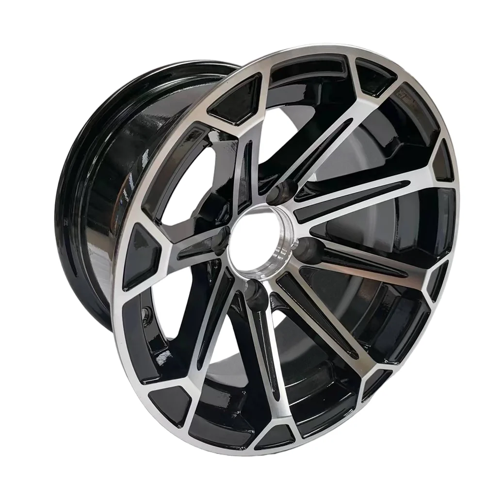 New Aluminum Brilliant Black Golf Cart Wheel Hub for Replacement/Repair Model NBR12-16 (12x7-4-101.6-70-negative12) - view 5