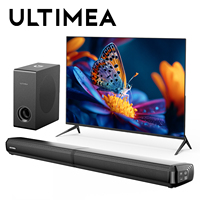 ULTIMEA 4.1ch Detachable Series Sound Bar for Smart TV with Subwoofer, Peak Power 200W, 2-in-1 Detachable Bluetooth 5.3 Soundbar
