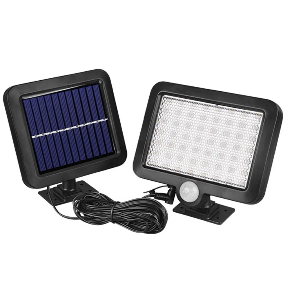 56 LEDs Separated Solar Induction Wall Lamp Separated Indoor and Outdoor Garage Light