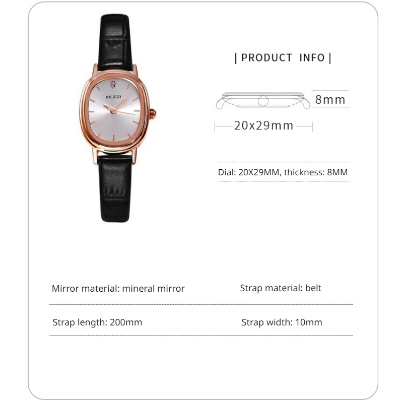 Women's Simple Vintage Watches for Women Dial Wristwatch Leather Strap Wrist Watch High Quality Ladies Casual Bracelet Watche