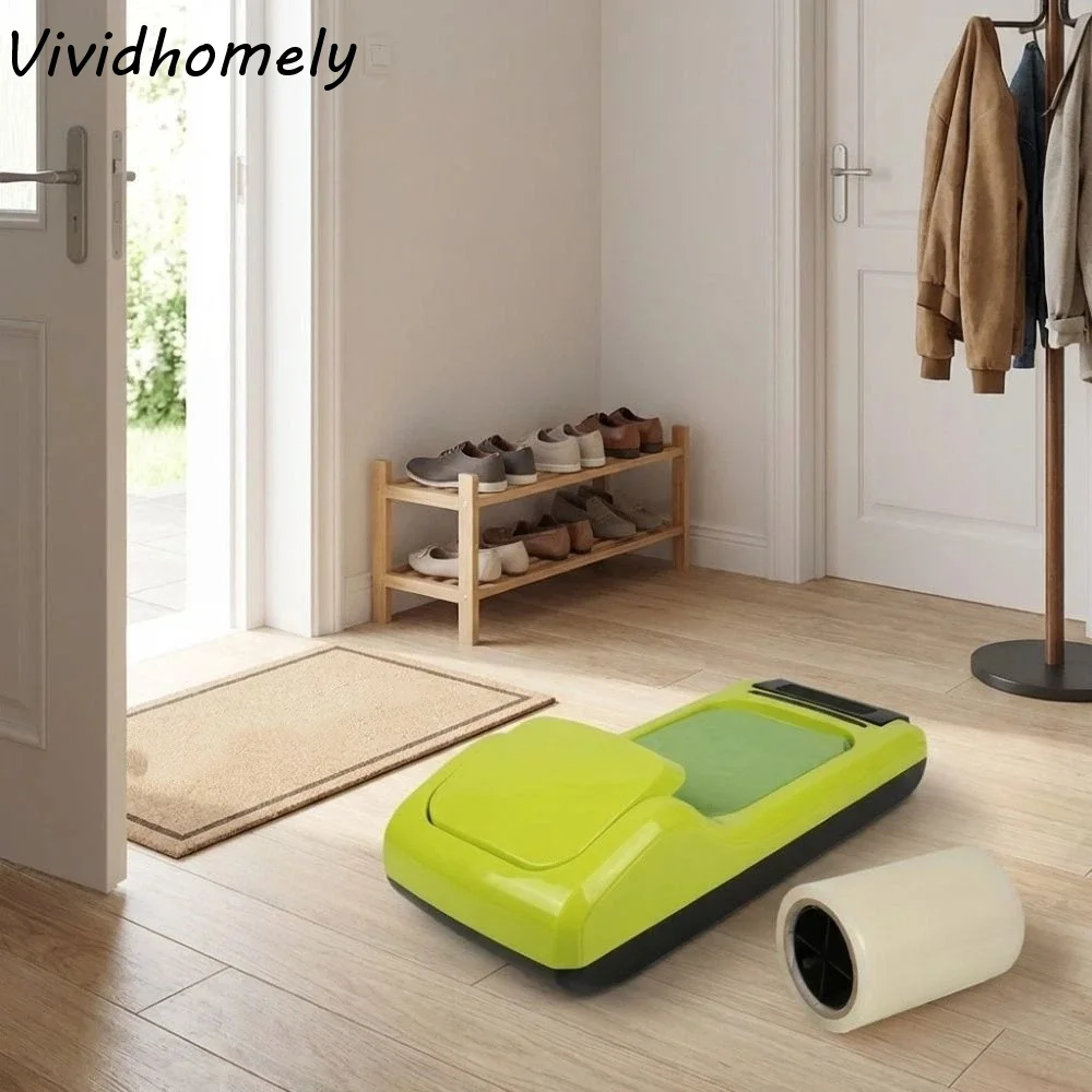 

Hands-Free Automatic Shoe Film Dispenser Dustproof Step on Design Intelligent Shoe Cover Box Sanitary Fully Automatic