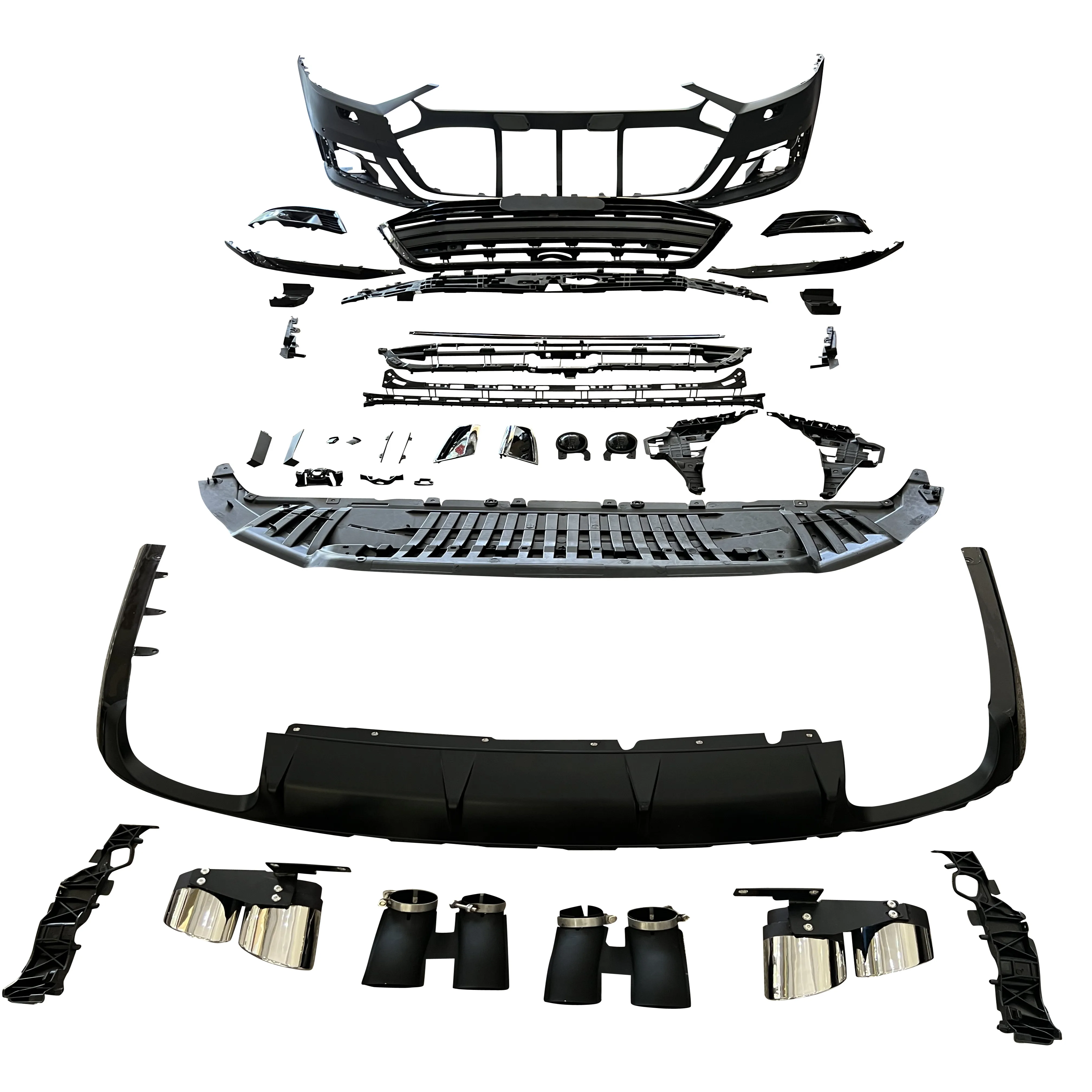 

S8 Car Body Kits and Rear Diffuser for 2018 2019 2020 2021 2022 audi A8 D5 Bumper