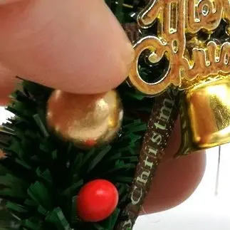 1 Pcs 6CM Miniature Wreath Doll House Christmas Tree Wall Decoration Accessories