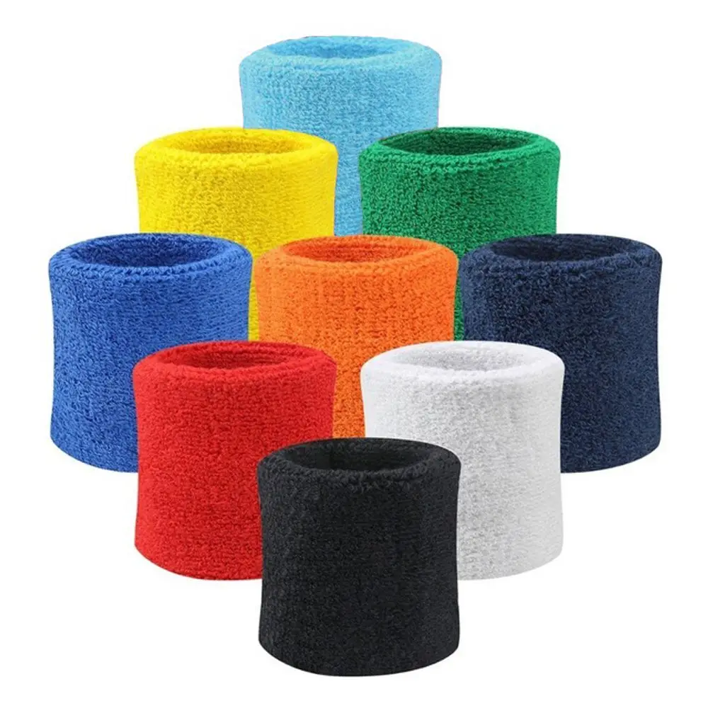 

Basket Fashion Stretchy Badminton Wrist Support Tennis Cotton Cloth Squash Hand Strap Wristband Wrist Guard Sweatbands