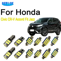 For Honda CR-V CRV Accord Fit Jazz Civic MK 1 2 3 4 5 6 7 8 9 10 6th 7th 8th 9th 10th Gen Canbus Interior LED Light Kit Car Bulb
