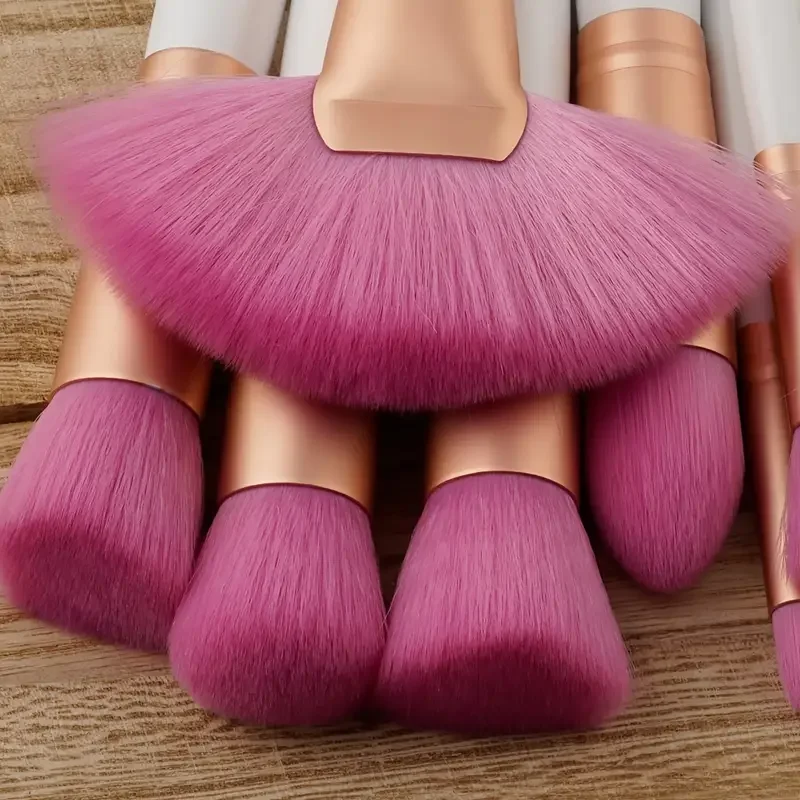 Foundation Brush Wenkbrauwsets 10 STKS Gereedschap Oogschaduw Cosmetische Houten Borstel Make-up Borstel Leuke Make-up Kwasten