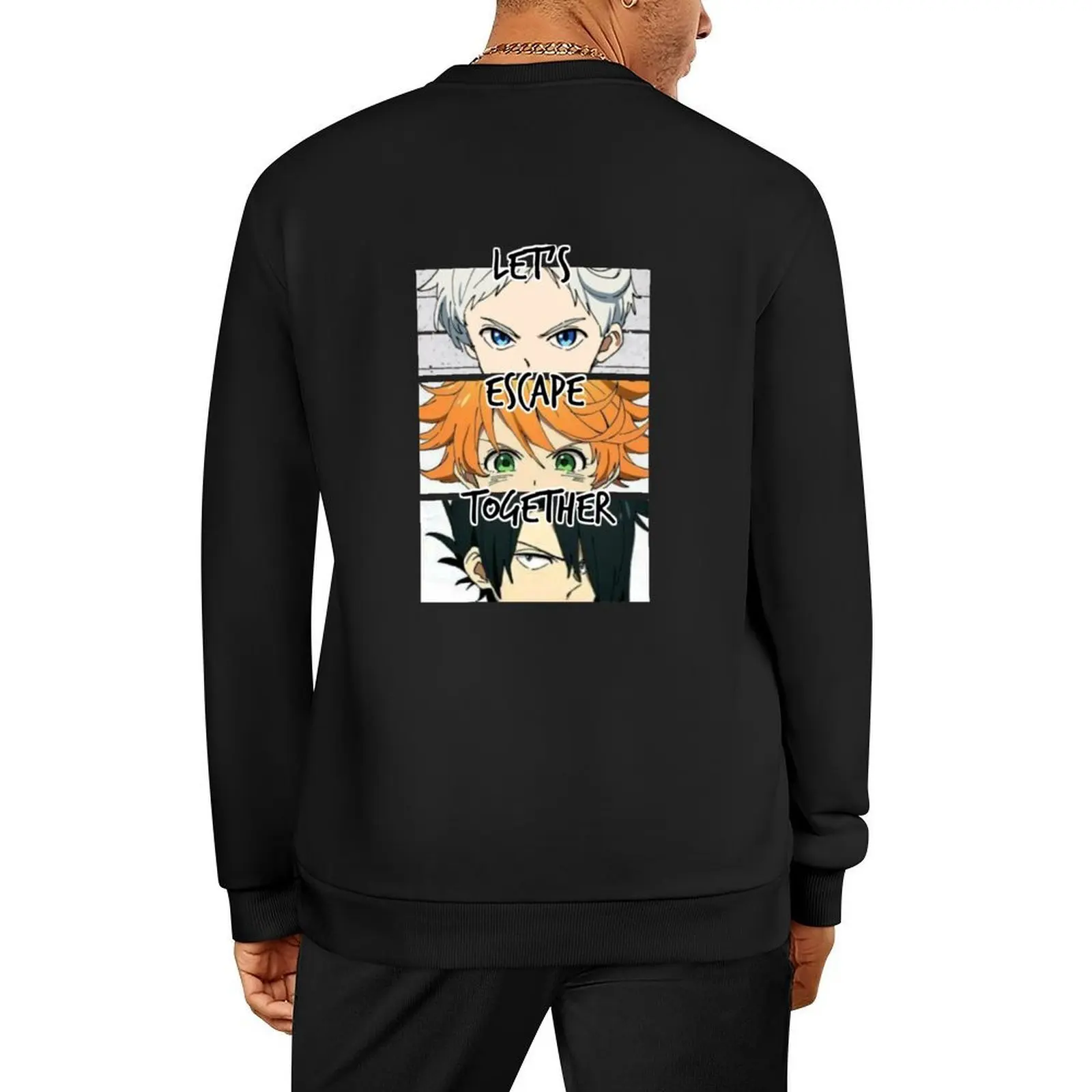 

The Promised Neverland Pullover men's sweat-shirt set men's autumn clothes tracksuit men anime clothing sweatshirt men