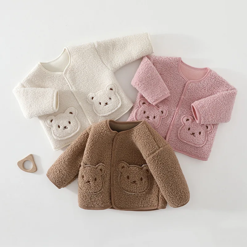 Children's Jackets Autumn and Winter 2026 New Boys and Girls Fleece Jackets