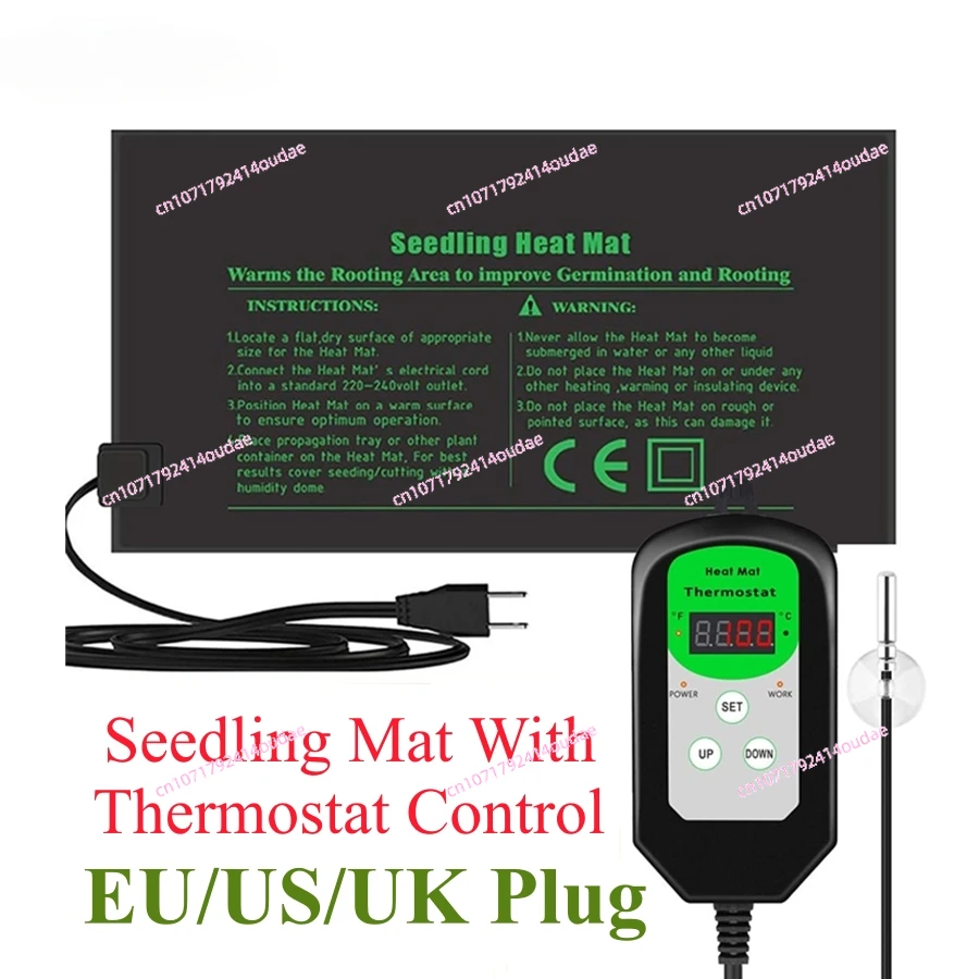 Durable Seedling Heat Mat with Adjustable Digital Thermostat Controller, Seed Starting Greenhouse, Rooting Germination Tool