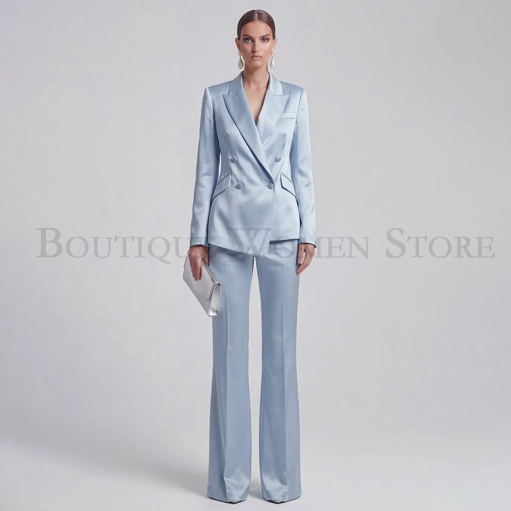 

Wrinkle-Resistant Office Lady Women's Suits Tailor-Made Double Breasted Slim Fit Blazer High Quality Female Outerwear
