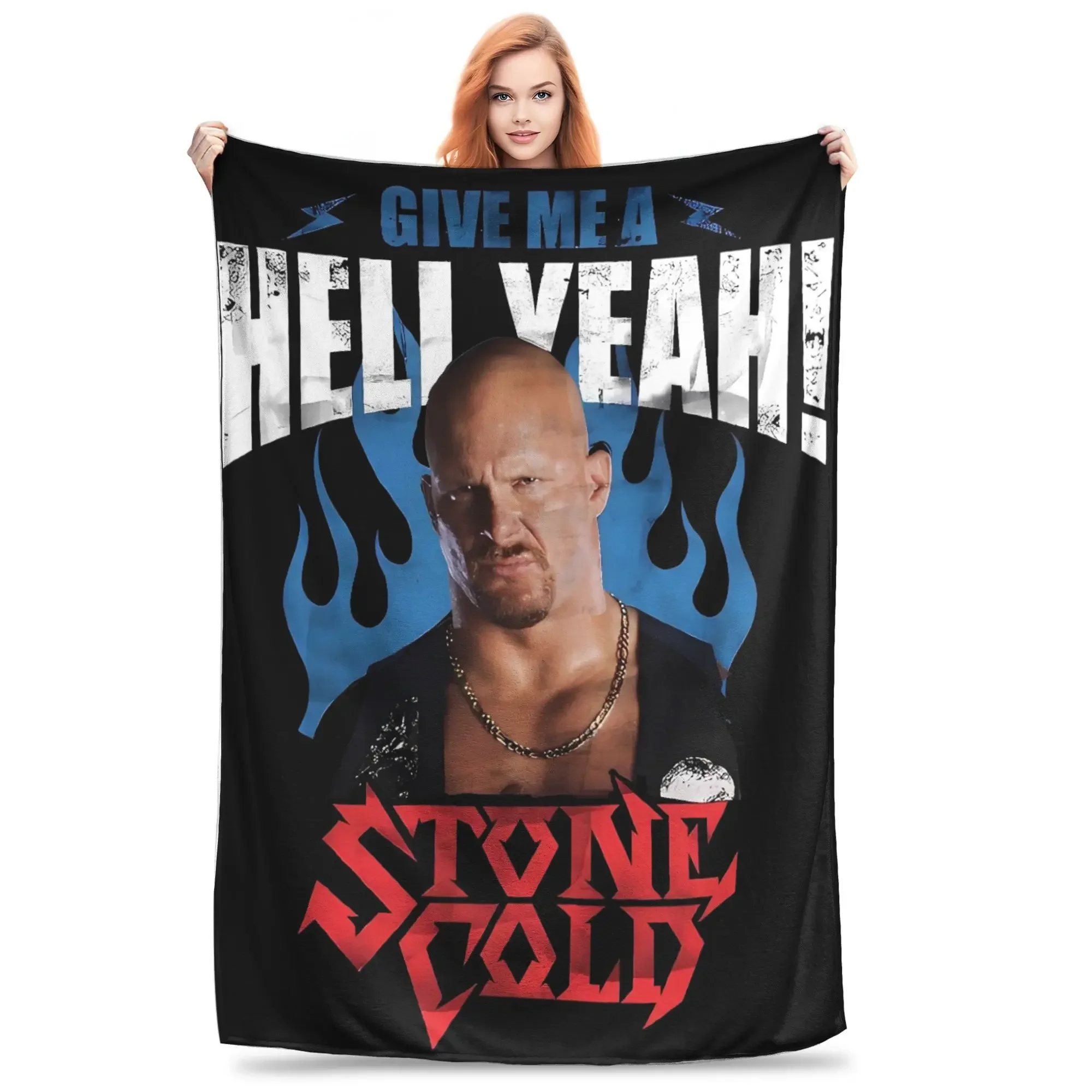 

Jersey Stone Steve Austin Cold Blanket Quality Warm Throw Blanket Winter Kids Bedroom Street Trend Bedspread