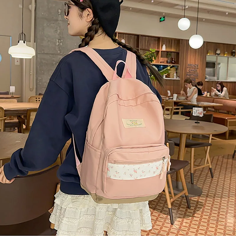 Japanese Flowers Literary Mori Girl Backpack Middle School Students Schoolbag Large Capacity Book Bag Nylon Travel Rucksack - AliExpress 1524 Japanese Flowers Literary Mori Girl Backpack Middle School Students Schoolbag Large Capacity Book Bag Nylon Travel Rucksack - AliExpress 1524
