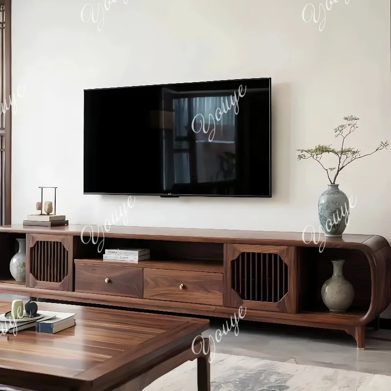 

Classic Narrow Tv Cabinet Simple Natural Wood 200Cm Japanese Living Room Tv Cabinet Space Saving Mueble Televisor Furniture Home