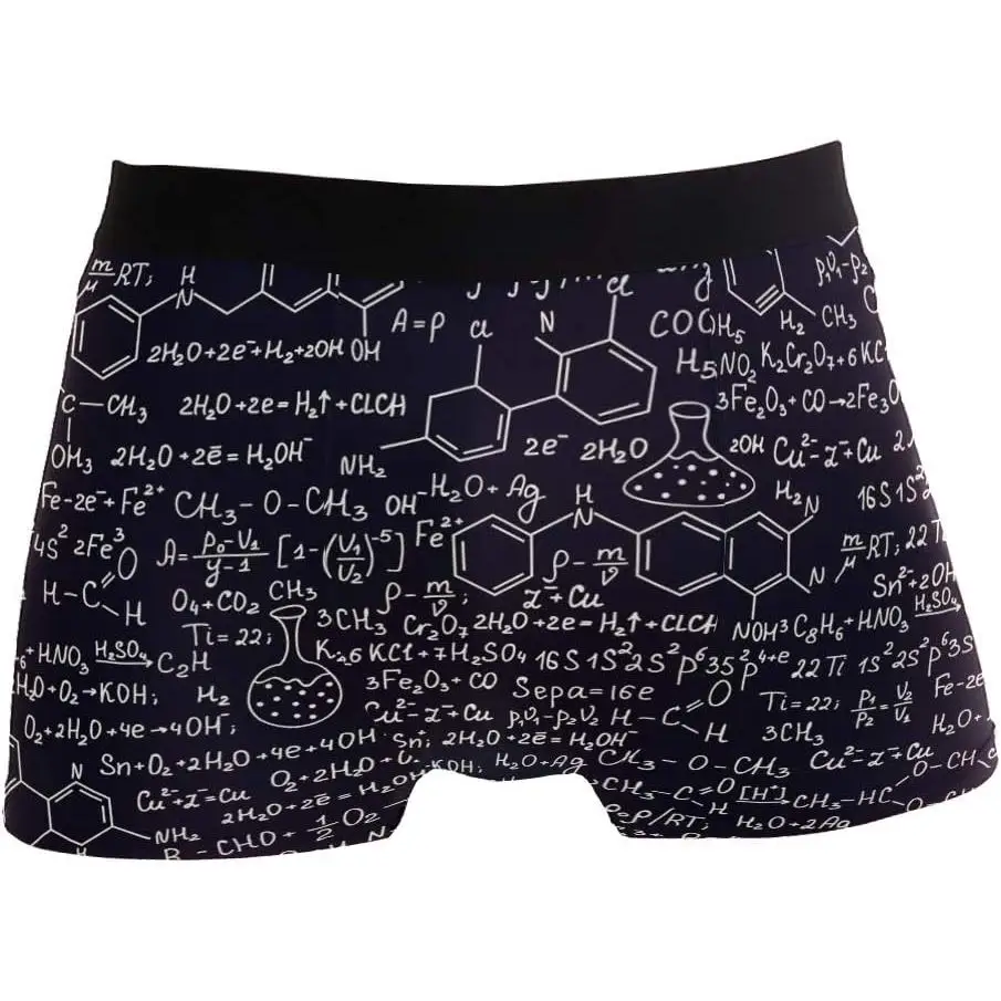 

Chemistry Mens Boxer Briefs Underwear Breathable Stretch Boxer Trunk with Pouch S-XXL Underwear with Moisture-Wicking Fabric