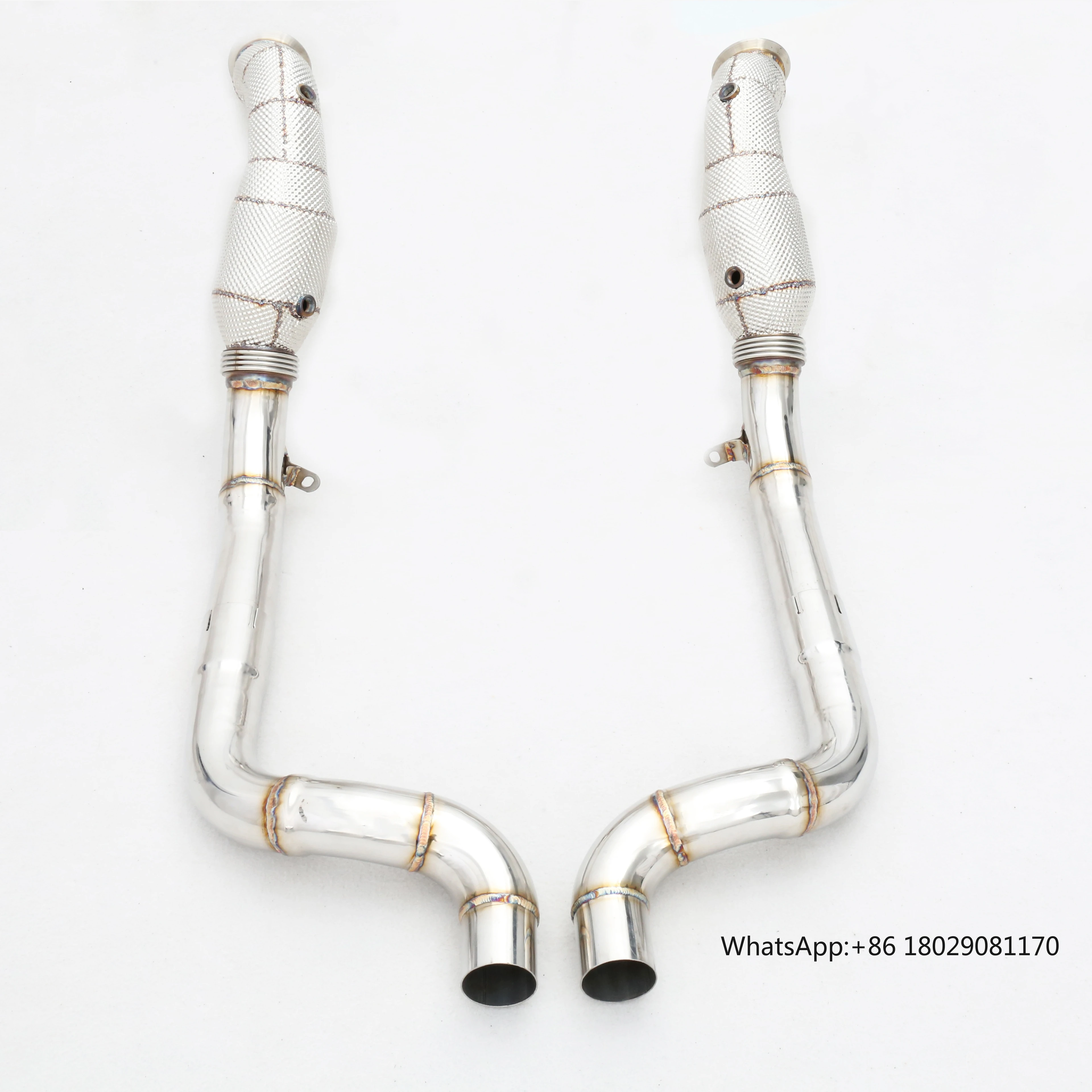 

Premium Quality Custom SS304 Cat-Back Downpipe with Heatshield Porsche Panamera 970.2 3.0T Stainless Steel Exhaust Pipes