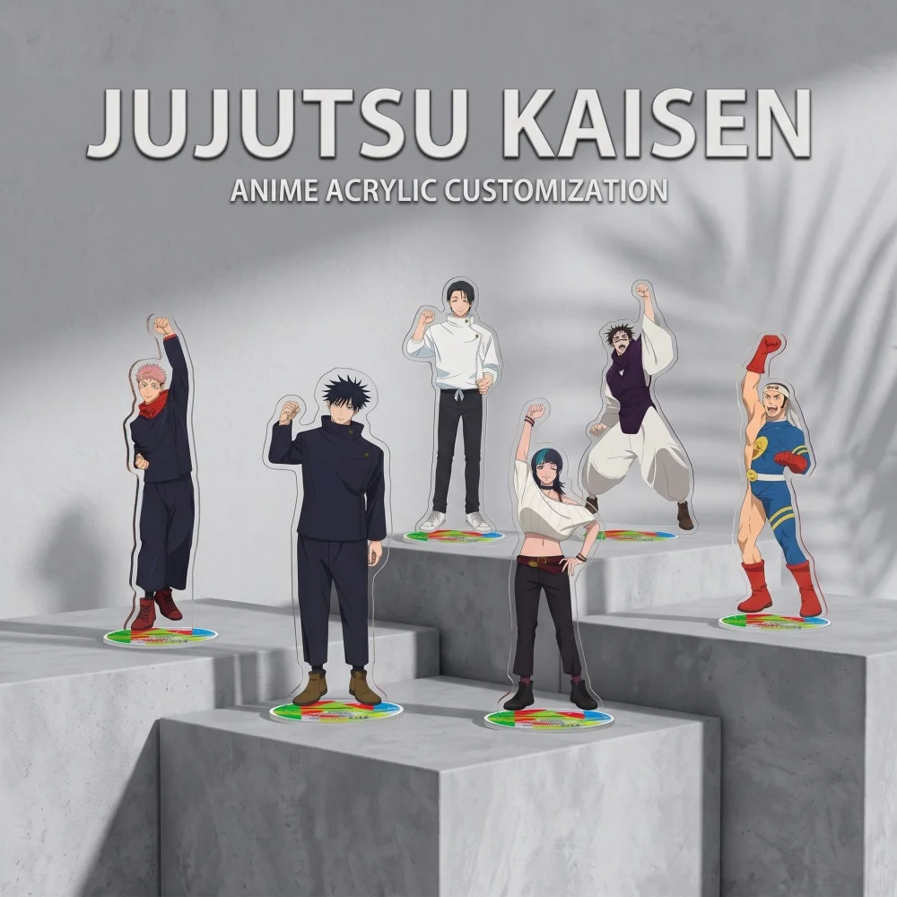 Jujutsu Kaisen Acrylic Stand Keychain Yuji Itadori Megumi Fushiguro Satoru Gojo Nobara Kugisaki Maki Zenin Anime Merch
