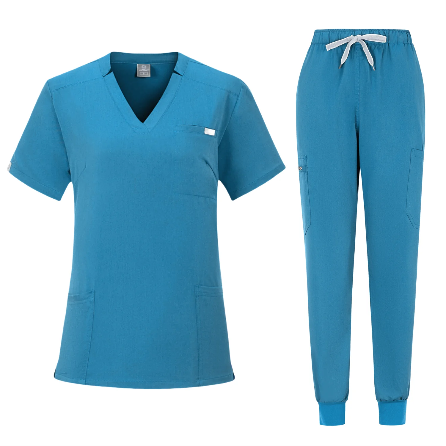 Medical Spandex Hospital Scrubs uniformi set Scrub tute Stretch traspirante set da donna Jogger infermieristica Scrub uniformi