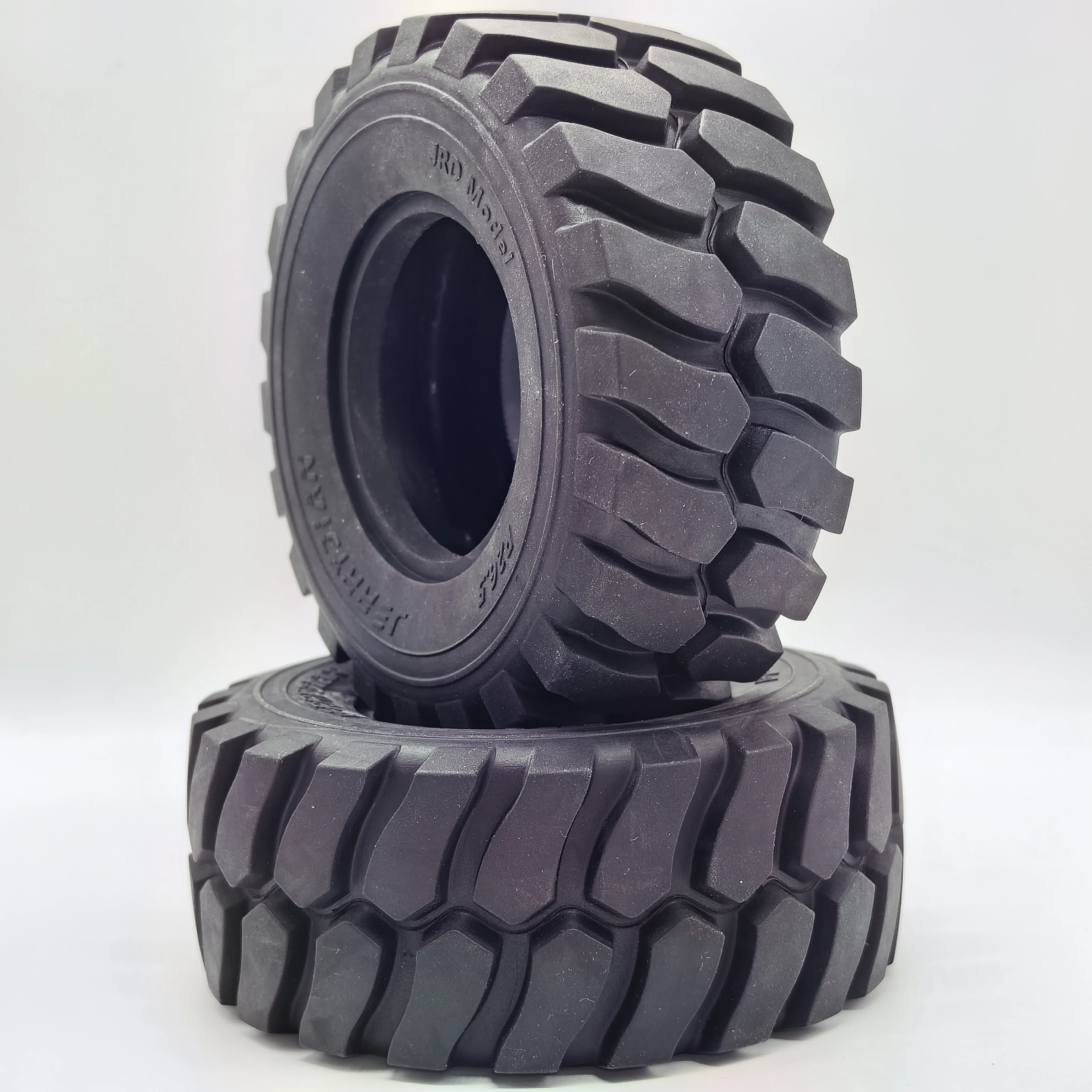 Rc Hydraulic Wheel Loader 1/14 - ジェリーディアン製、直径45mm、高さ110mmのホイール用ゴムタイヤ。1/15スケールの油圧式ローダーRCカー用アクセサリー。