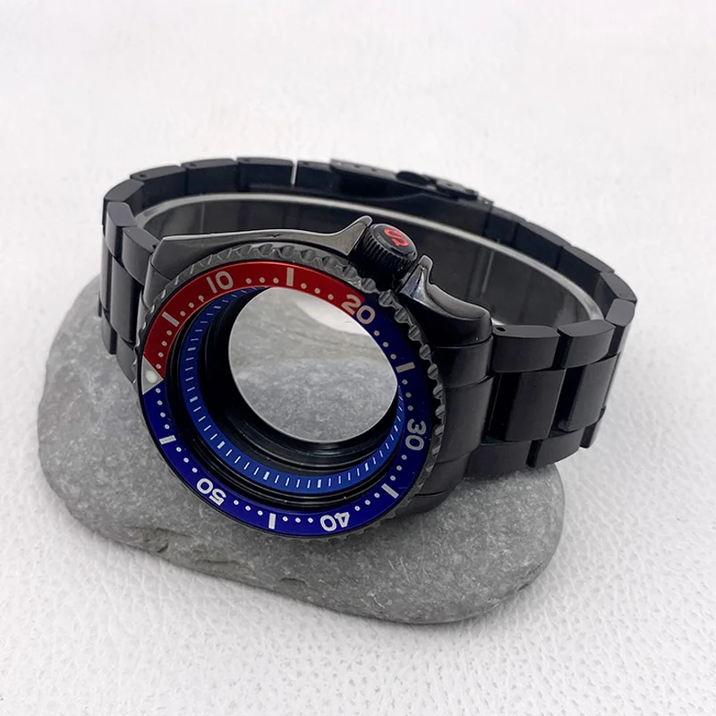 أجزاء حقيبة غوص للرجال ، حركة أوتوماتيكية ، علبة سوداء ، NH35 ، SKX007 ، SRPD ، NH35 ، 4R ، 7S26 ، بسم ، 41