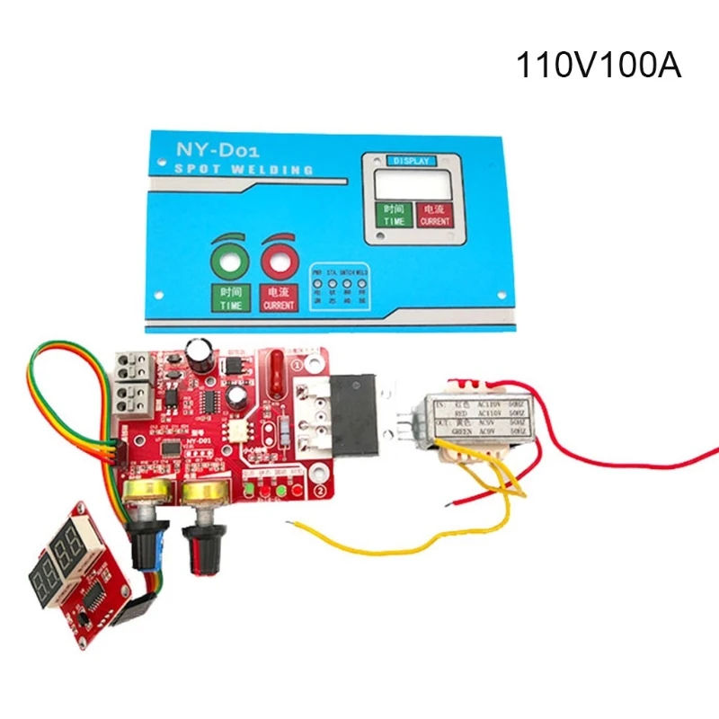 40A 100A Spot Welding Machine Control Board Welder Diy Kit Adjust Time Current for Battery Pack Welder