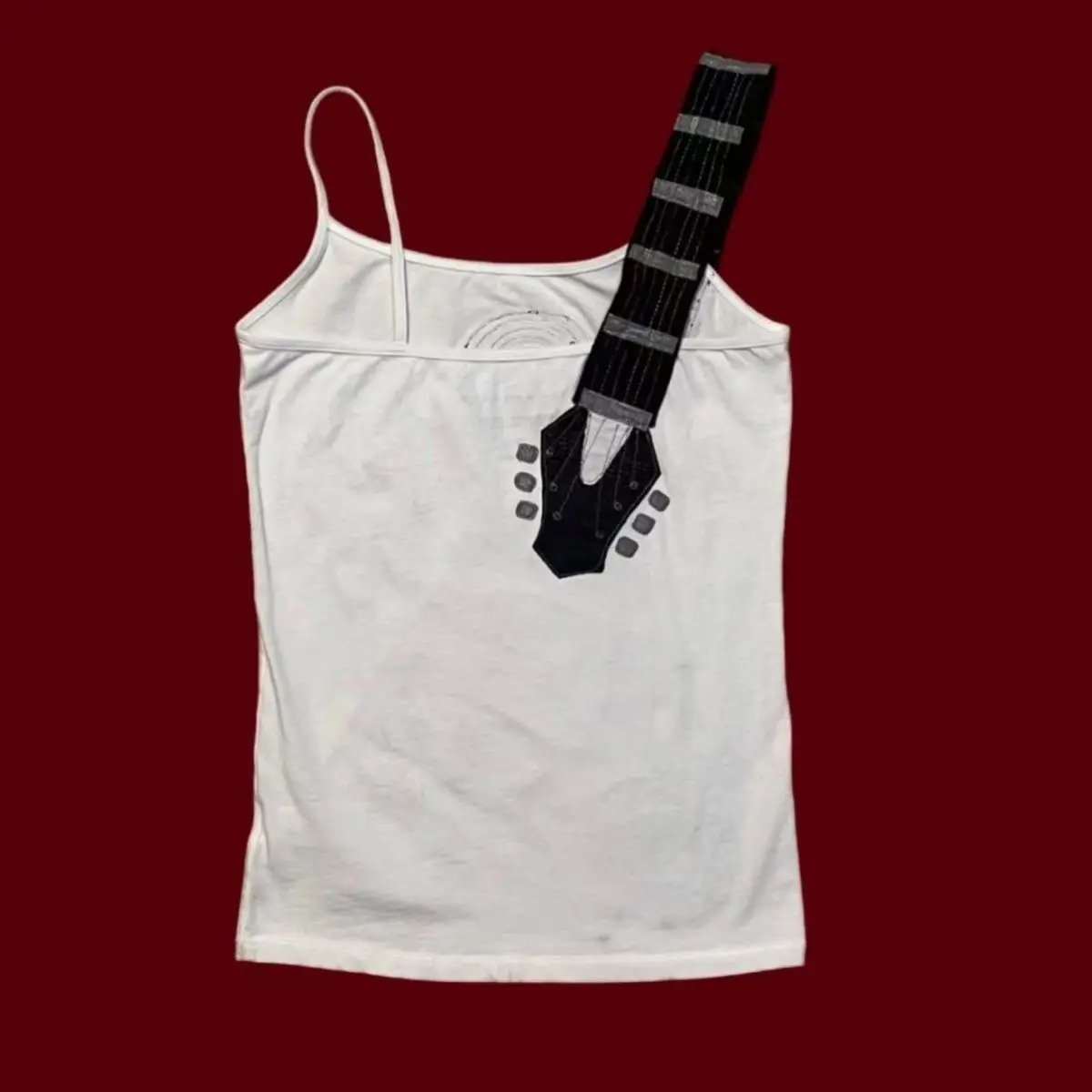 Y2k Subculture Punk Rock Camisole Retro Guitar Print Halter Vest Ladies Hip Hop Hottie Slim Tops Street Fashion Chic Clothing image 6