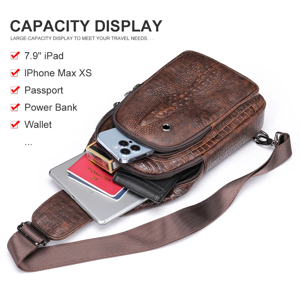 Luxury Bag Men's Men Shoulder For 7.9