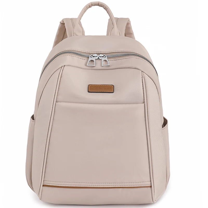 Große Kapazität einfarbige multifunktion ale Rucksäcke leichte Luxus Nylon wasserdichten Rucksack Damen Designer Rucksack Sack a dos