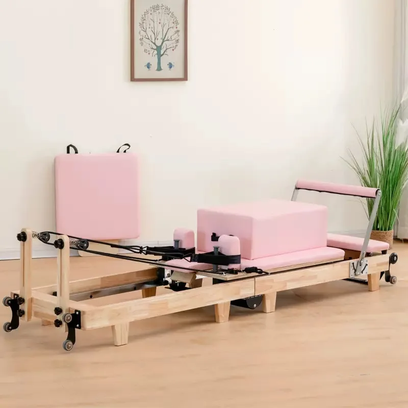 Factory Wholesale Customizable Pilates Core Bed Supports One Piece Dropshipping, Foldable Professional Pilates Reformer view 3